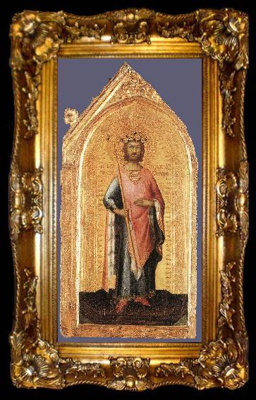 framed  Simone Martini St Ladislaus, King of Hungary, ta009-2
